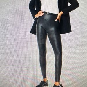 Spanx Faux Leather Black Leggings